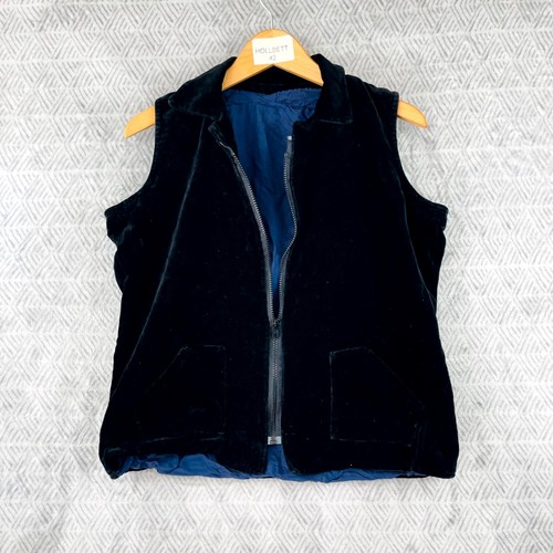 Gilet velours femme noir - velours,